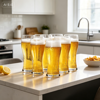 Verres à bière grande capacité pour bar à domicile, verres à pilsner professionnels pour la dégustation de bière, les fêtes et les réceptions