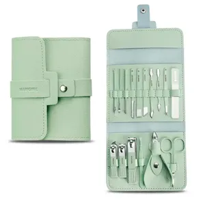 Di alta qualità 16 pezzi per la cura delle unghie Manicure Pedicure <span class=keywords><strong>Set</strong></span> di strumenti in acciaio inox Nail Cutter Kit Manicure <span class=keywords><strong>Set</strong></span> <span class=keywords><strong>professionale</strong></span> - Product Image 1