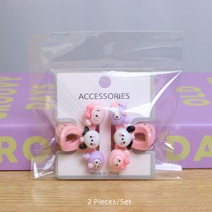 กิ๊บติดผมการ์ตูนสไตล์เกาหลีน่ารัก 2 คู่ กิ๊บติดผมเด็กซานริโอ อุปกรณ์ตกแต่งผมทรงหน้าม้าสำหรับเด็ก - Product Image 3