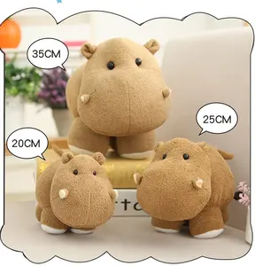 Manufacturers Wholesale Cute Artificial Hippos Cute Proboscis Elephant Plush Toys Can Be Customized Company Gifts
