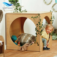 Cube de lecture en bois Montessori pour maternelle, coin lecture relaxant, garderie, centre d'apprentissage précoce, jeu actif