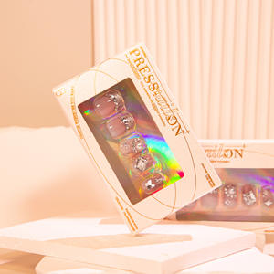 Pegatinas de <span class=keywords><strong>Uñas</strong></span> Brillantes con Diamantes y Perlas, Estilo Francés 2026 - Product Image 4