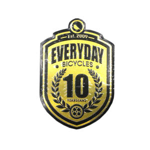 맞춤형 로고 양각 알루미늄 플레이트 스티커 금속 엠블럼 자전거 명판 비즈니스 선물 가능 - Product Image 5