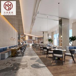 Set di Tavoli e Sedie Commerciali Personalizzati per Fast Food, Caffetterie e Ristoranti - Arredamento Dorato per Bar - Product Image 3