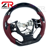 Volant sport personnalisé en fibre de carbone sergé avec LED améliorées pour Lexus IS250 IS300 IS350 IS300C ES NX
