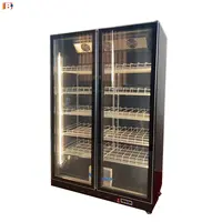 Refrigerador de bebidas frio comercial, refrigerador de bebidas, porta de vidro, frigorífico, refrigerador de bebidas