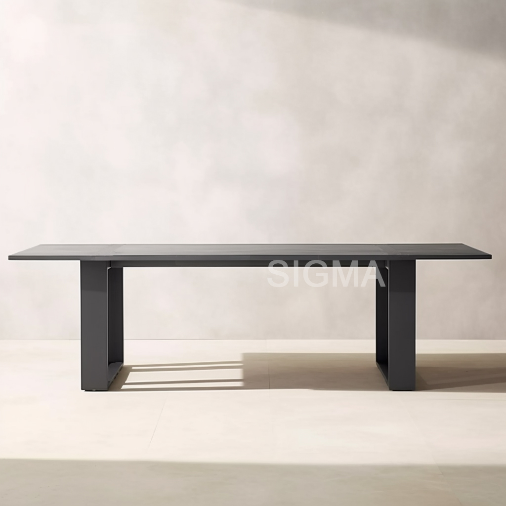 high quality luxury garden furniture patio furniture aluminum dining table and chair outdoor dining set