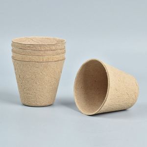 Pots de pépinière en pulpe de papier biodégradable écologiques pour le jardinage biologique - Product Image 2