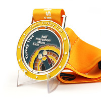 Médailles personnalisées Médailles Football Course Taekwondo Football Prix Métal Or Ruban Sport Médaille vierge Trophées et médailles