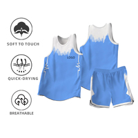Ensemble de maillots et shorts de basketball pour hommes, respirant, à séchage rapide, sans manches, pour l'entraînement athlétique, uniforme de basketball personnalisable