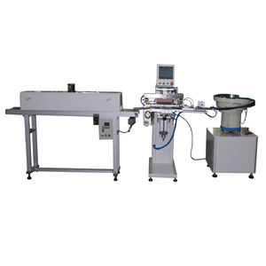 Machine de tampographie automatique pour bouchons en plastique, gobelet à encre une couleur avec <span class=keywords><strong>ligne</strong></span> de séchage et dispositif d'alimentation pour impression couleur unique - Product Image 3