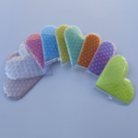 Sacs d'expédition réutilisables en PVC bleu en forme de cœur avec fermeture éclair à bulles, écologiques, recyclables, pour un rembourrage protecteur