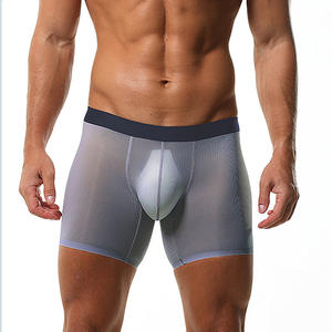 Biancheria intima uomo <span class=keywords><strong>Sexy</strong></span> <span class=keywords><strong>Boxer</strong></span> breve trasparente trasparente collant <span class=keywords><strong>Boxer</strong></span> slip per uomo - Product Image 2