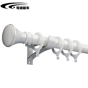 Tringle à rideaux en alliage d'aluminium simple, de qualité supérieure, personnalisable, avec supports – Vente en gros - Product Image 2