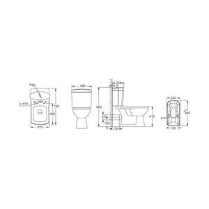<span class=keywords><strong>Toilet</strong></span> keramik persegi Modern kloset air Commode Barat <span class=keywords><strong>p-trap</strong></span> dua potong kamar mandi Modern Barat kamar mandi <span class=keywords><strong>Toilet</strong></span> - Product Image 2