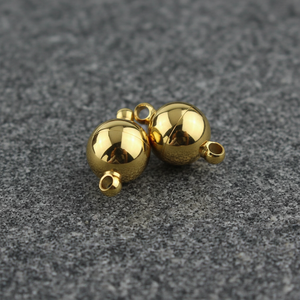 Fermoir magnétique rond en acier inoxydable plaqué or 18 carats JF1293, anti-allergique, <span class=keywords><strong>pour</strong></span> la fabrication de colliers et de bracelets - Product Image 4