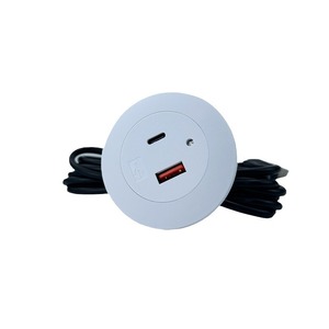 Smart <b>Socket</b> <b>With</b> <b>Usb</b> Type C Port Rotatable Desktop Plug For Furniture And Sofa Charging Power Strip - Product Image 3