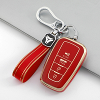 Coque de protection pour clé de voiture en TPU souple de qualité supérieure pour Toyota LEVIN COROLLA RAV4 IZOA AVALON CHR Plarad Camry porte-clés porte-clés sac