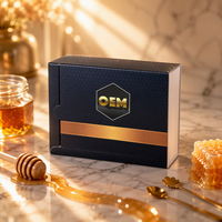 Meilleures ventes Golden Horse Choco Miel Boîtes rigides en carton de luxe Rhino VVIP Emballages UV Le Cheval Noir