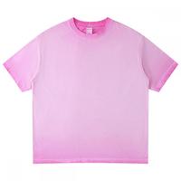 Kaos Distressed Katun Murni 280g, Model Longgar, Gaya Jalanan, Polos, Basic, Pakaian Pria, Grosir Kaos Pria