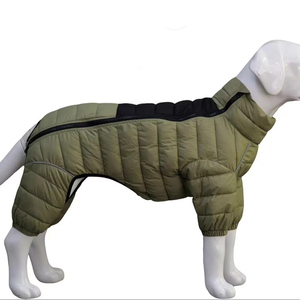 Neue Haustier kleidung Warme umwelt freundliche Klassiker Solid Dog Winter Wind dichte kälte feste Baumwoll jacke - Product Image 1
