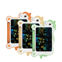 Tablette d'écriture éducative LCD Dinosaure pour enfants de 5 à 7 ans, tableau de dessin en plastique unisexe avec bloc-notes effaçable