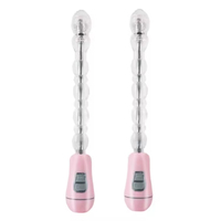 USB-Aufladbare Vibrierende Analkugeln 12 Frequenzstufen für Anus-Stimulation Analplug Zäpfchen Langer Analplug