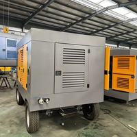 Compresseur d'air à vis pour moteur diesel Portable 1040 Cfm haute pression 23 bars de qualité industrielle avec roues pour le type de gaz CO2 minier