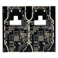 Servicio OEM Integral de Fabricación de PCB de 2 Capas de Alta Velocidad con Material Rogers, Superficie ENIG con Recubrimiento de Oro Duro, SMD/SMT/DIP, Plazo de Entrega de 5-7 Días