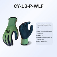Gants de travail de sécurité industrielle CY, gants de calibre 13 pour la construction, gants de travail enduits de mousse de latex, gants robustes