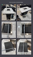 Table de barbecue au gaz commerciale Yawei, table coréenne sans fumée pour la viande, table de restaurant personnalisable