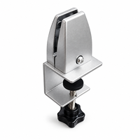Support de fixation réglable en alliage d'aluminium de type C pour écran de bureau, support de cloison de bureau, support de séparation de poste de travail à torsion manuelle