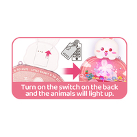 EPT Promotion Articles à 1 $ Jouet Mini Animal Mignon Lapin Cochon Dinosaure Grenouille Jeu d'Eau Lumineux Machine à Lancer les Anneaux Jouet