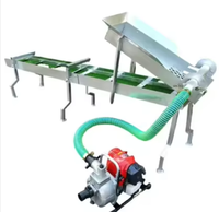 Mini-machine portable de traitement de l'or pour la récupération des fines particules d'or alluvionnaire de rivière, avec bac de lavage et moteur PLC haute performance
