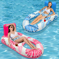 Chaise longue de flotteurs de piscine de nouvelle conception avec le hamac gonflable d'eau de support de tasse