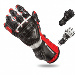 Guantes de moto de fibra de carbono con pantalla táctil para ciclismo, guantes de dedo completo 2025 - Product Image 1