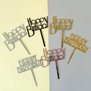 Decorazione per <span class=keywords><strong>Torta</strong></span> in Acrilico '<span class=keywords><strong>Buon</strong></span> <span class=keywords><strong>Compleanno</strong></span>' con Lettera 'One' Riutilizzabile Oro Argento per Feste e Forniture per Pasticceria, Regina, Festa della Mamma - Product Image 2