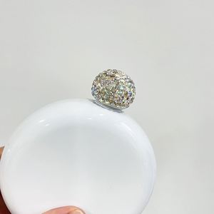 Botella de Vino Metálica Circular de 5 oz para Sublimación, con Tapa de Diamantes de Imitación, para Damas de Honor, Cumpleaños, para Personalizar - Product Image 4