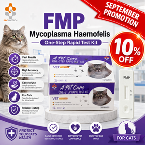 Kit de Prueba de Anticuerpos contra Mycoplasma, Método de Oro Coloidal, Muestra de Plasma de Suero <span class=keywords><strong>Animal</strong></span>, Dispositivo de Diagnóstico Veterinario - Product Image 1