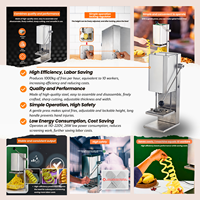 Professionele Commerciële Spiraal 10.5Kg En Friteuse Hoge Safty Beschikbare Aardappel Cutter Lente Machine Met Grote Prijs