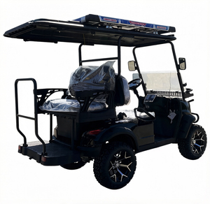 Cuatro Carritos de Golf Negros Clásicos para <span class=keywords><strong>Turismo</strong></span> y Paseos Turísticos, Generación de Energía Solar para Servicios Personalizados y Vehículos de Nueva Energía - Product Image 5