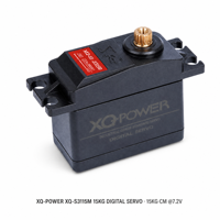 Servomoteur numérique étanche 15 kg à couple élevé XQ-S3115M, engrenage métallique, 180 degrés, pour avion RC, vente en gros usine, 4.8-7.3V