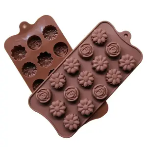 Nuage Silicone Moule Silicone Chocolat Moule 15 Cavité Coeur Forme Chocolat Silicone Moule Ours En Peluche Chocolat