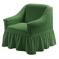 Sarung Sofa Sectional Motif Tanaman Modern dari Kain Polyester/Spandex Busa yang Mudah Dibersihkan, All Inclusive, Single, Universal untuk Semua Musim