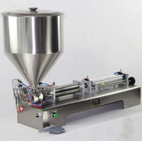 Machine de remplissage semi-automatique pneumatique à piston en acier inoxydable 304 de haute précision pour boissons, pâte de tomate, sauce chili