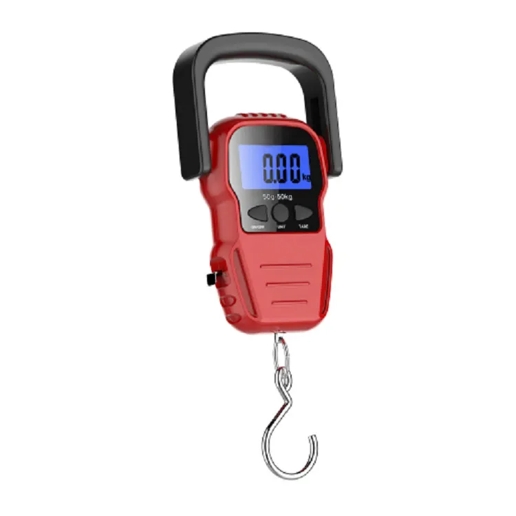 weigher abs lcd electronic digital hanging scale with hook luggage weighing scale fish scale with customized app
