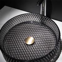 Volka — lavabo en verre cristal pour salle de bain, évier de salle de bains moderne, élégant, Design diamant