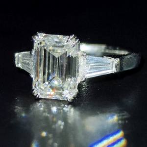 Diamant de laboratoire CVD/HPHT de qualité supérieure, personnalisé, <span class=keywords><strong>en</strong></span> <span class=keywords><strong>platine</strong></span>, taille émeraude, pour femme, certifié IGI, tendance - Product Image 2