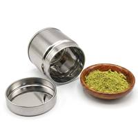 Boîte de rangement en métal colorée ronde de 30g 40g avec gravure de logo personnalisée pour le stockage de poudre de matcha
