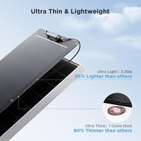 Panneau solaire flexible 50 watts, efficacité 23%, panneau solaire étanche IP68, module photovoltaïque pour camping-car, camping, camping-car, toit de yacht